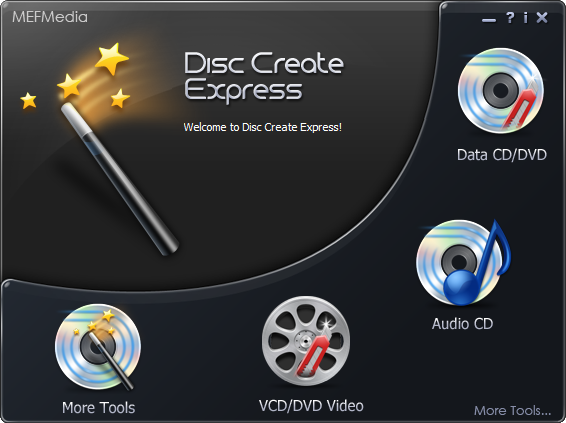 Disc Create Express screen shot