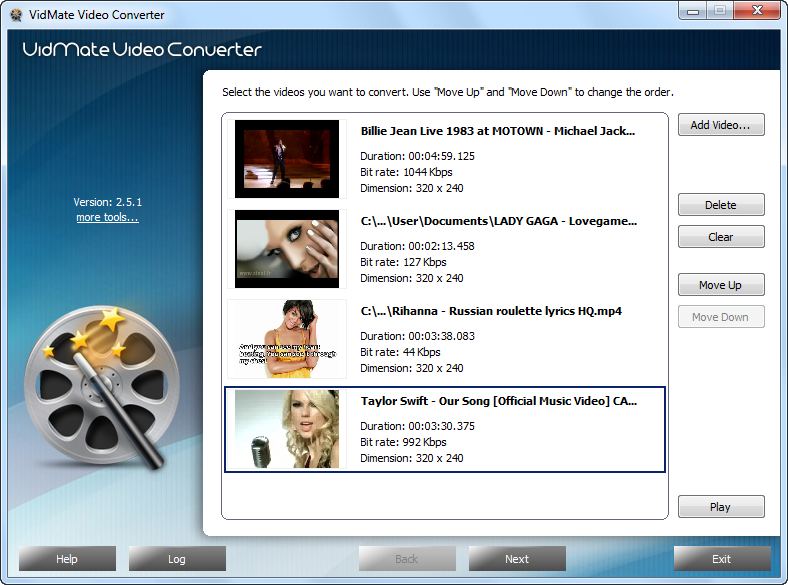 Top rated VidMate Video Converter for video conversion.